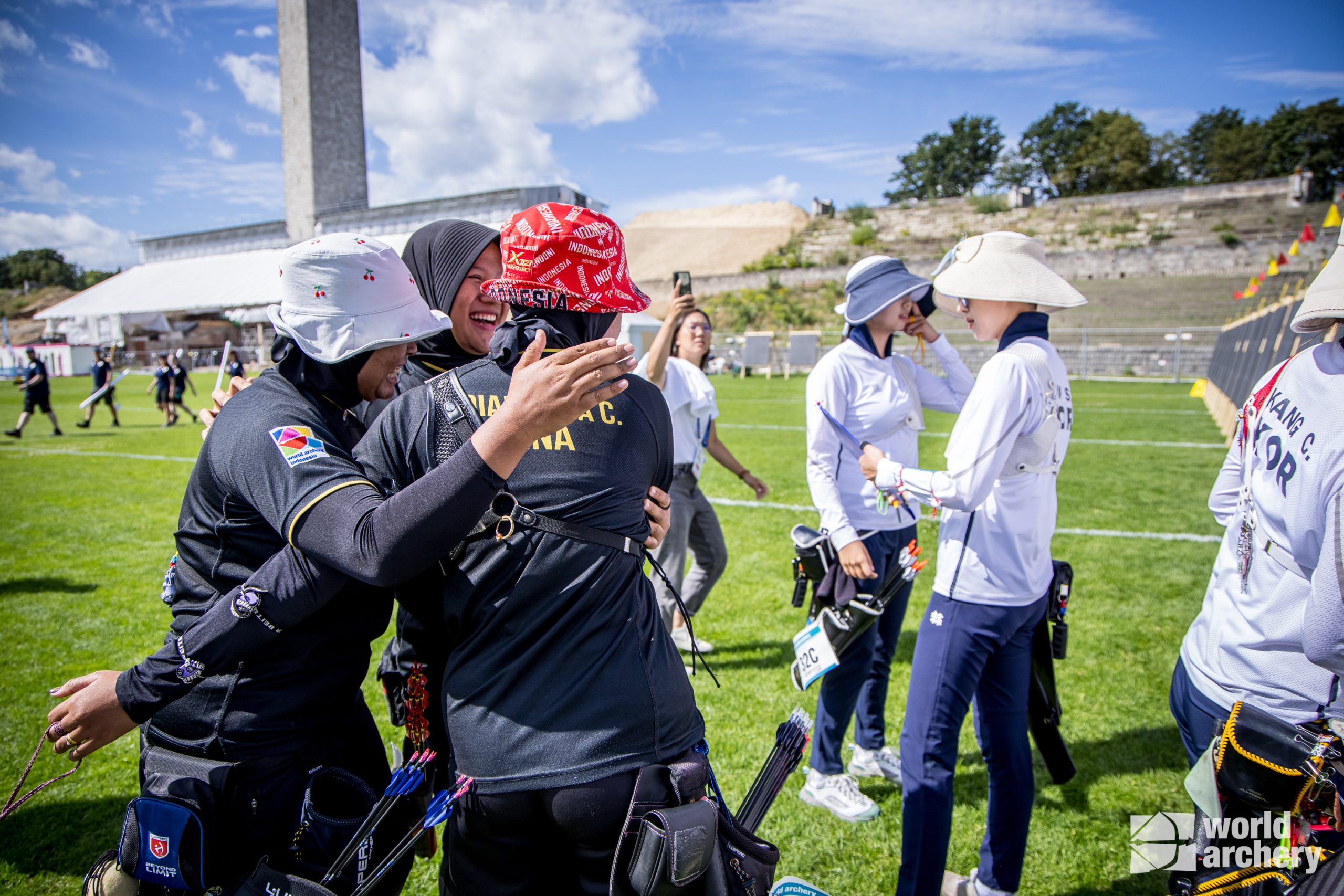 Sejarah Terjadi Beregu Recurve Putri Indonesia Tundukkan Korea Selatan Persatuan Panahan